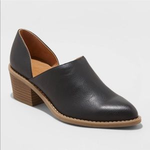 Rylie Faux Leather Heeled Open Bootie